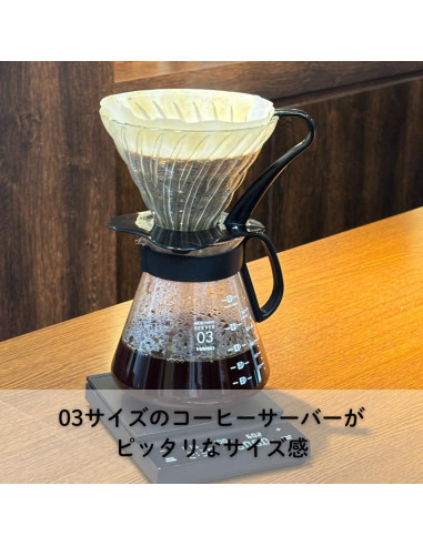 Cafetera de Goteo Hario V60 Vidrio Negra Manual 400g