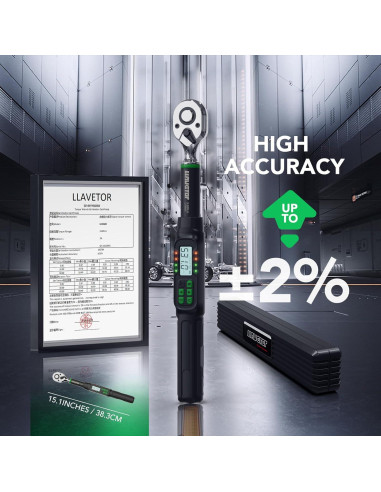 Llave de Torque Digital 3/8 LLAVETOR 2.98-59.96 Nm Precisa
