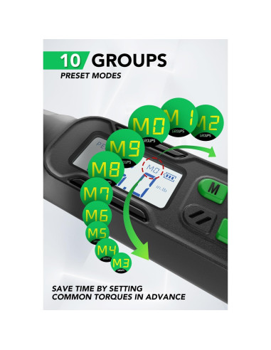 Llave de Torque Digital 3/8 LLAVETOR 2.98-59.96 Nm Precisa