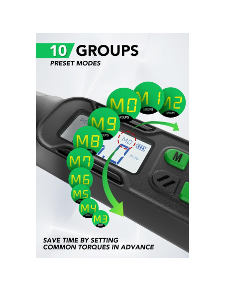 Llave de Torque Digital 3/8 LLAVETOR 2.98-59.96 Nm Precisa