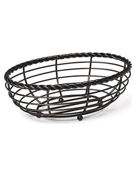 Cesta de Pan Ovalada Gourmet Basics Mikasa 28x18 cm Negra
