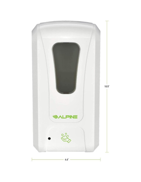 Dispensador Automático de Desinfectante Alpine 1200ml Blanco