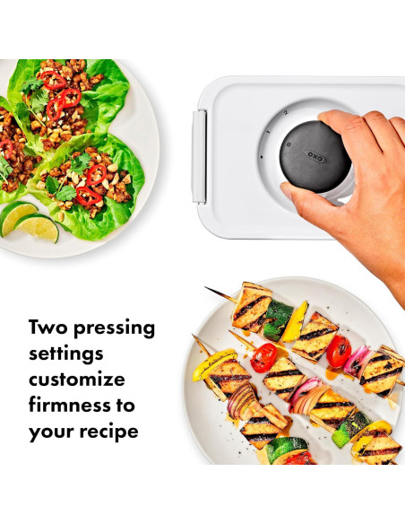 Prensa de Tofu OXO Good Grips - Plástico Blanco, 0.63 kg