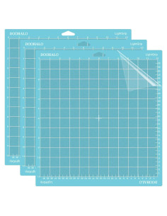 DOOHALO Alfombrillas de Corte 12x12 cm para Silhouette Cameo 4 - 3 Paquete