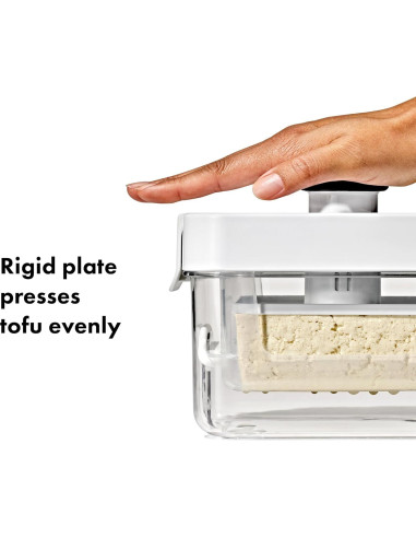 Prensa de Tofu OXO Good Grips - Plástico Blanco, 0.63 kg