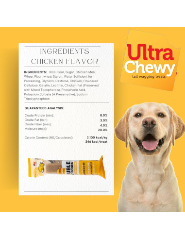 Huesos Doble Tratamiento Ultra Masticables Ultra Chewy 9 Piezas