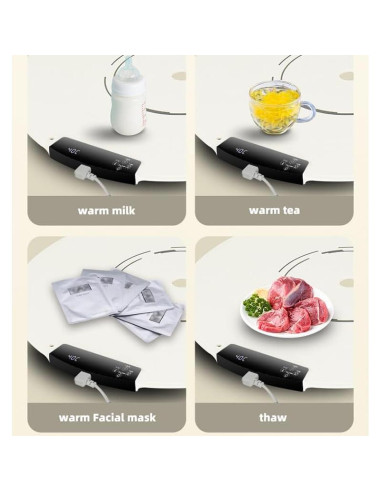 Bandeja Calentadora Eléctrica Quincry Redonda 65cm 9 Niveles