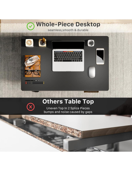 Escritorio Eléctrico Ajustable JOY worker GHED121D-1P80-B Negro