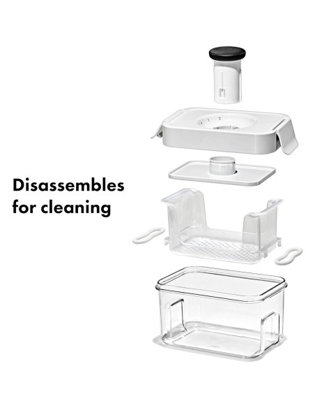 Prensa de Tofu OXO Good Grips - Plástico Blanco, 0.63 kg