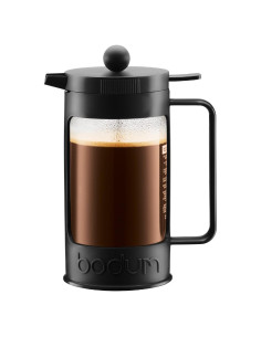 Cafetera de Émbolo Bodum Bean 8 Tazas 1.0 Litros Negra