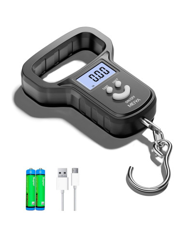 Balanza de Pesca MEIYA Digital 49.9 kg Pantalla LCD USB-C