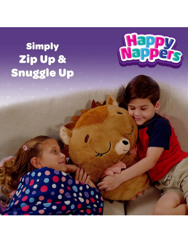 Almohada y Saco de Sueño Happy Nappers León Mediano 137 cm