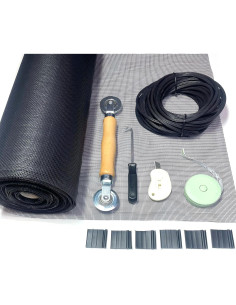 Kit de Reparación de Pantallas de Ventana BLANCH 12 Piezas 121.9x302.3cm 2
