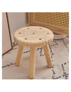 Taburete de Bambú Goductyle 24 cm Resistente 159 kg