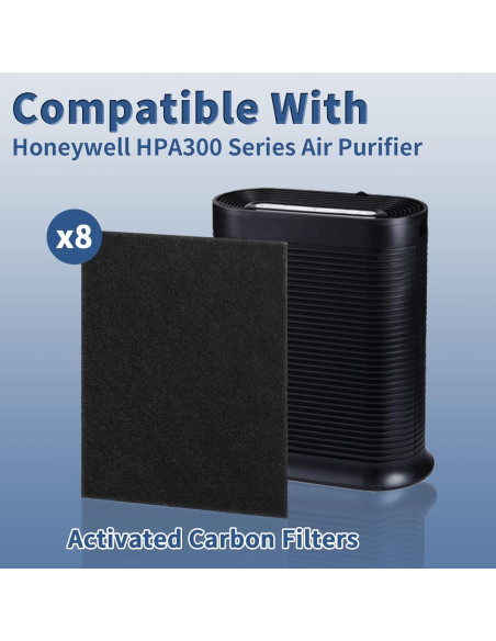Filtro Pre A HRF-A300 Funmit para Purificador Honeywell HPA300 - 8 Piezas