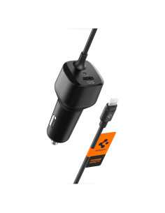 Cargador de coche Spigen USB-C 47W con cable Lightning 20W