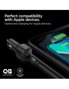 Cargador de coche Spigen USB-C 47W con cable Lightning 20W 2