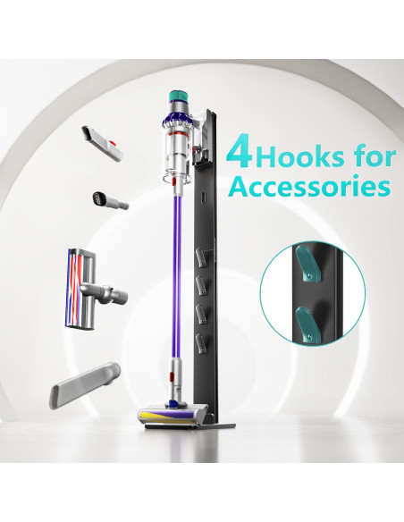 Soporte para Aspiradora PEGZONE con Ganchos, Compatible Dyson