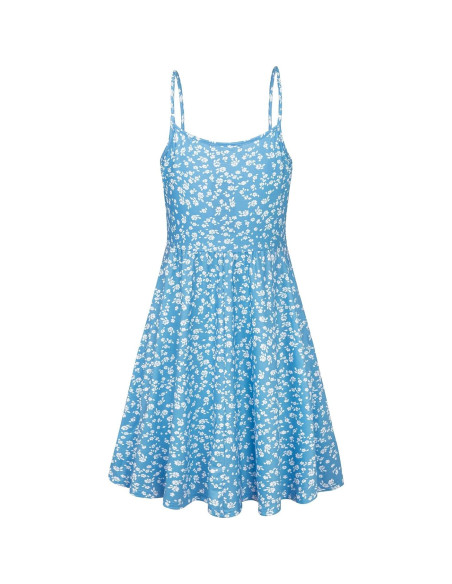 Vestido de Maternidad Floral Azul para Lactancia - Verano