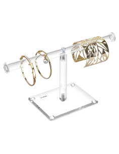 Soporte de exhibición de joyas MOOCA acrílico redondo 25.4x12.4cm