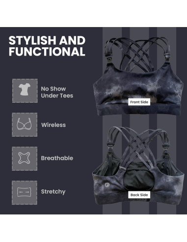 Sostenedor de Lactancia Deportivo Chloe 4 Running - Nube Negra