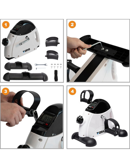 Mini Bicicleta de Ejercicio TODO Pedal Portátil con Monitor LCD