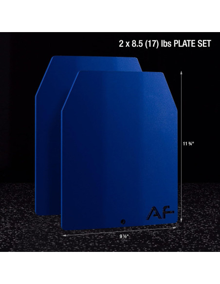 Placas de Peso Táctico AmStaff Fitness 7.7kg - Ergonomía 3D