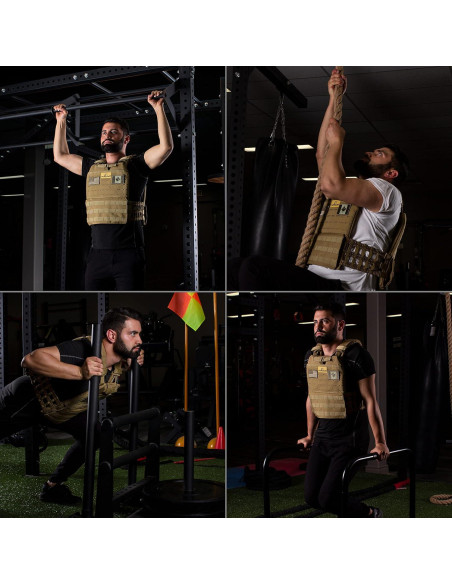 Placas de Peso Táctico AmStaff Fitness 7.7kg - Ergonomía 3D