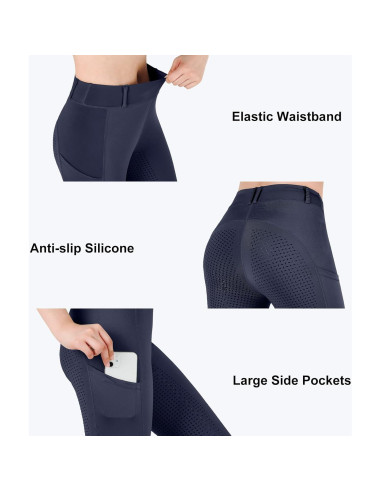 Mallas de Montar para Mujeres Turnhier con Silicona y Bolsillos
