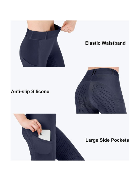 Mallas de Montar para Mujeres Turnhier con Silicona y Bolsillos