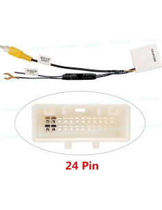 Adaptador de cámara de reversa Wuqueker 24PIN para Toyota 2