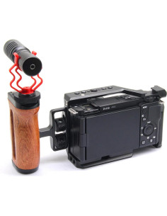 Mango de Madera Ajustable LOTUS POWER para Cámaras DSLR y Sin Espejo 2