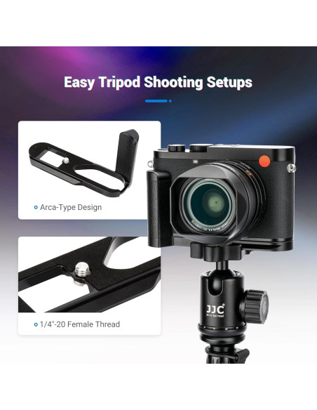 Soporte en L para cámara Leica Q3/Q3 43 con liberación rápida