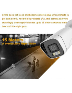 Cámara de Seguridad Analógica 5MP Real HD Bullet IP66 2