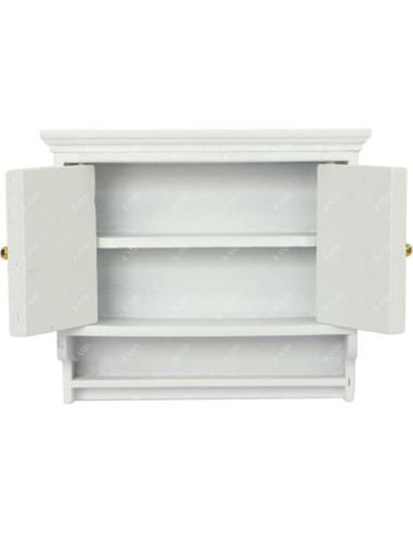 Estante de Cocina Miniatura iLAND 1:12 Blanco Country Moderno