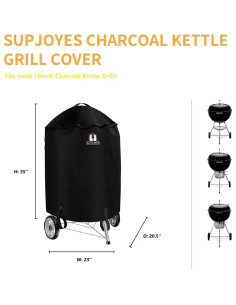 Funda para Parrilla SUPJOYES 22" Impermeable de Alta Resistencia 2