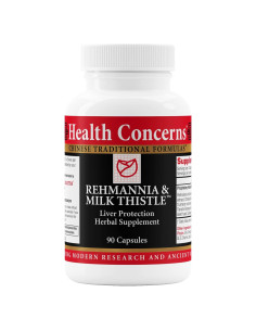 Suplemento Herbal Health Concerns Rehmannia y Cardo Mariano - 90 Cápsulas