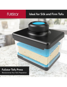 Prensa y Cortador de Tofu 2-en-1 Fullstar, Apto Lavavajillas 2