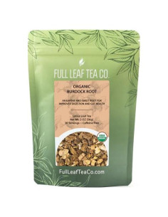 Té de raíz de bardana orgánica a granel 56.7g - Full Leaf Tea Co.