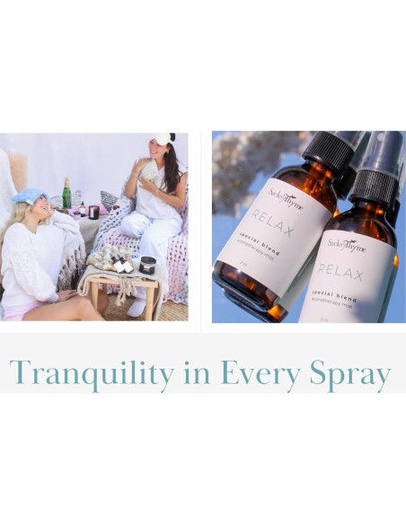 Rociador de Aromaterapia Sacksy Thyme 118 ml - Lavanda Relax Rociador de Aromaterapia Sacksy Thyme 118 ml - Lavanda Relax