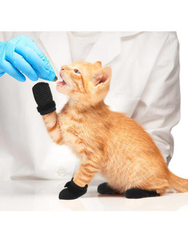 Cubiertas de Uñas para Gatos Ipetboom - 4 Piezas Negros