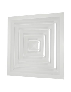 Difusor de Techo Cuadrado PATIKIL 33x33 cm Aluminio Blanco