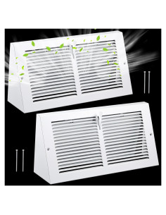 Cubiertas de Ventilación de Zócalo Yaocom 35.56x15.24cm - 2 Pcs