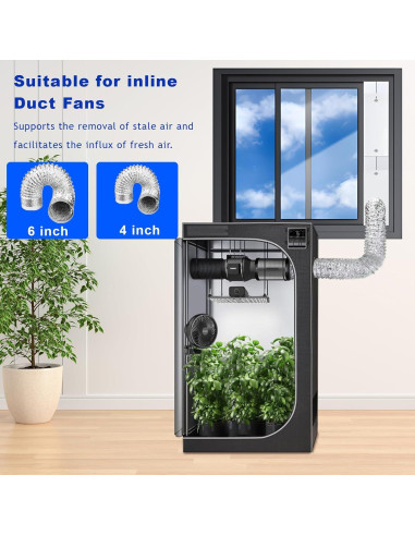 Kit de Ventilación para Ventana Linstock 61" con 3 Adaptadores