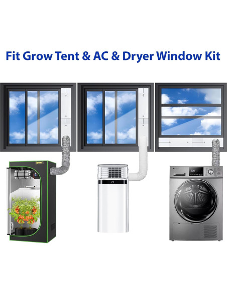 Kit de Ventilación para Ventana Linstock 61" con 3 Adaptadores