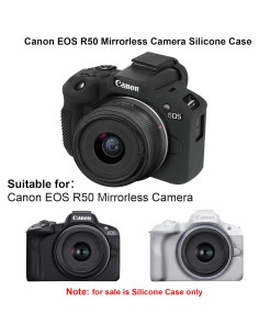 Funda de Silicona Suave Elonbo para Cámara Sin Espejo Canon EOS R50 2