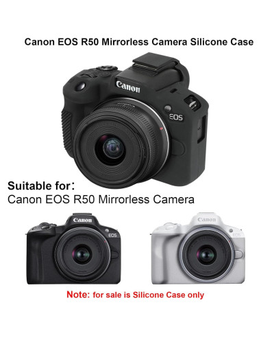 Funda de Silicona Suave Elonbo para Cámara Sin Espejo Canon EOS R50