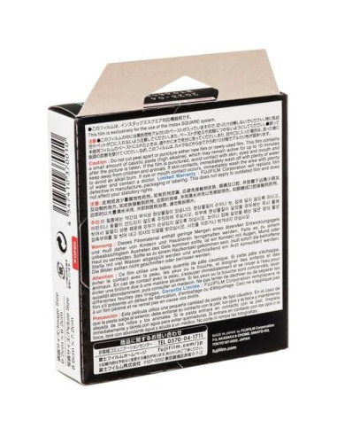 Película Instantánea Negra FUJIFILM INSTAX SQUARE 40 Exposiciones