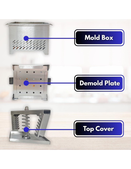 Prensa de Tofu BABRI - Acero Inoxidable 304, 0.68 kg, Apta Lavavajillas Prensa de Tofu BABRI - Acero Inoxidable 304, 0.68 kg, Apta Lavavajillas