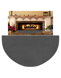 Alfombra de Área a Prueba de Fuego Grafken 160x94 cm Antideslizante